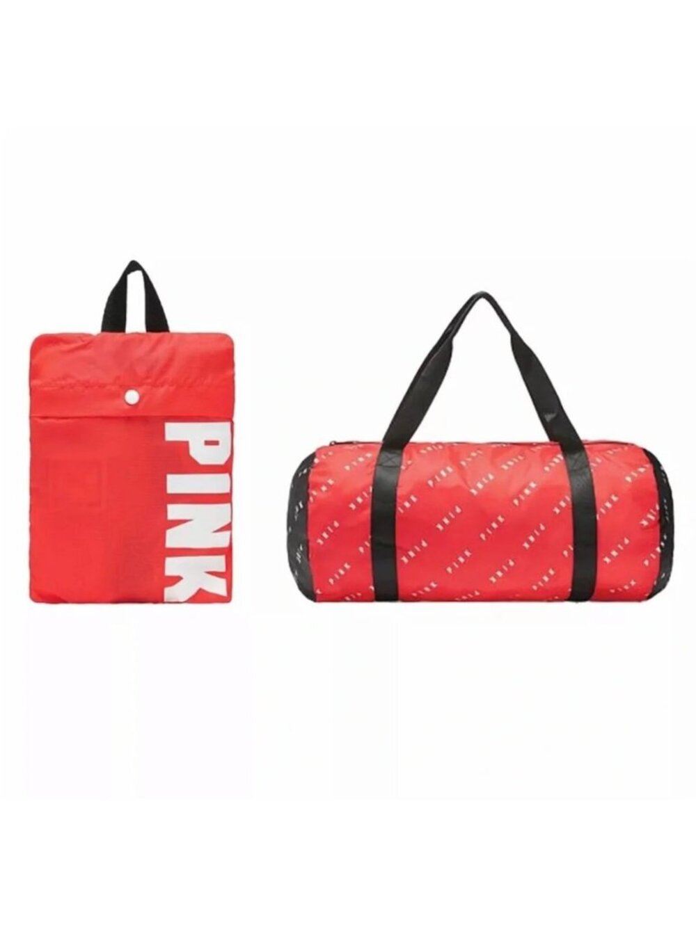 NWT Victoria's Secret Pink Packable Weekender Gym Duffel Bag Lightweight Travel